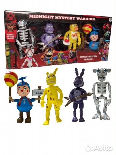 Набор Фигурок Аниматроники 4в1 с аксессуарами