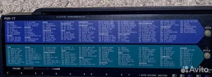 Синтезатор yamaha psr-77