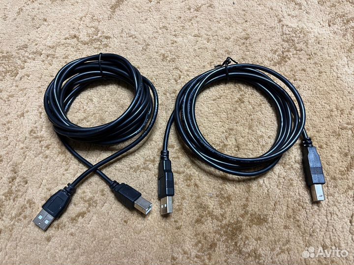 Usb кабель для принтера (USB A 2.0 - USB B2.0)