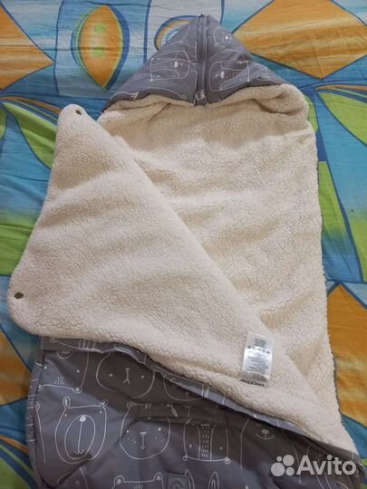 Конверт одеяло на выписку зима