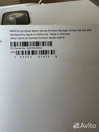 Часы apple watch 9 41 mm