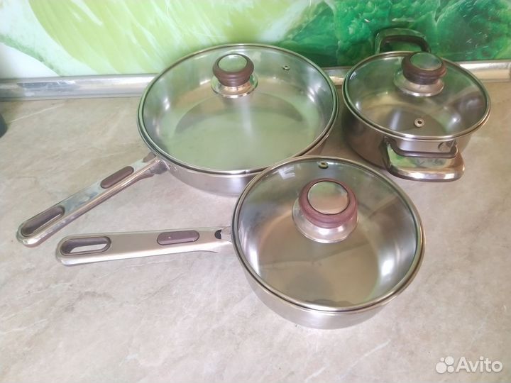 Сковорода кастрюля и ковш нерж