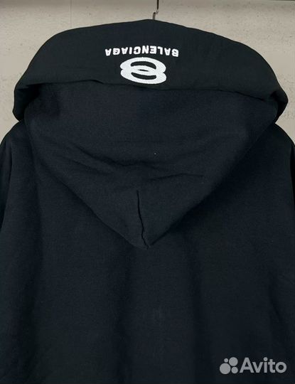 Худи Balenciaga incognito boxy zipper