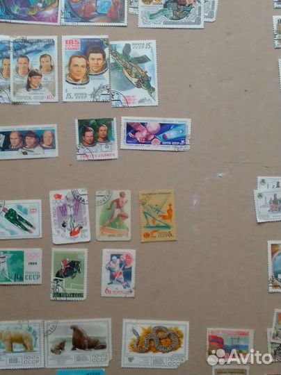 Почтовые марки СССР (1960-90) + несколько России