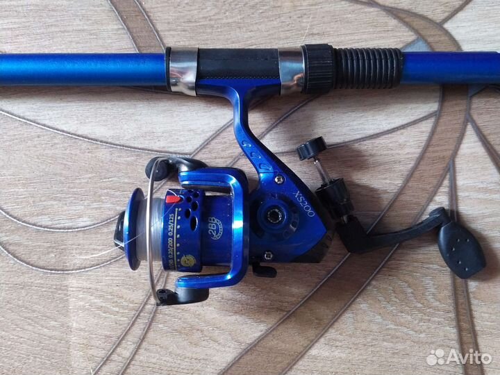 Удочка телескопическая 3м с катушкой