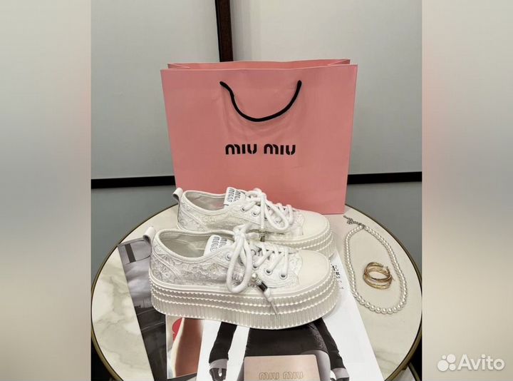 Кеды miu miu