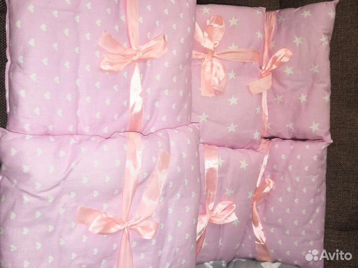 Бортики в кроватку 12 штук (+подарок)