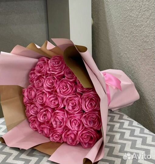 Букет из атласных лент