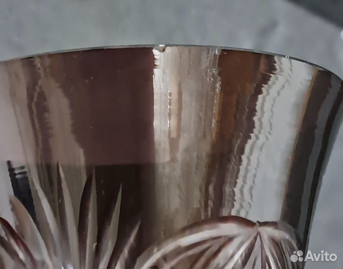 Фужер цветной хрусталь