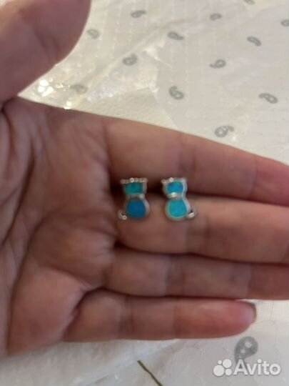 Серьги серебро для девочки