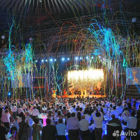 Залп из конфетти/запуск конфети корпоратив