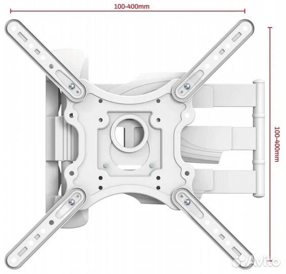 Кронштейн поворотный 400х400 большой отступ до61см