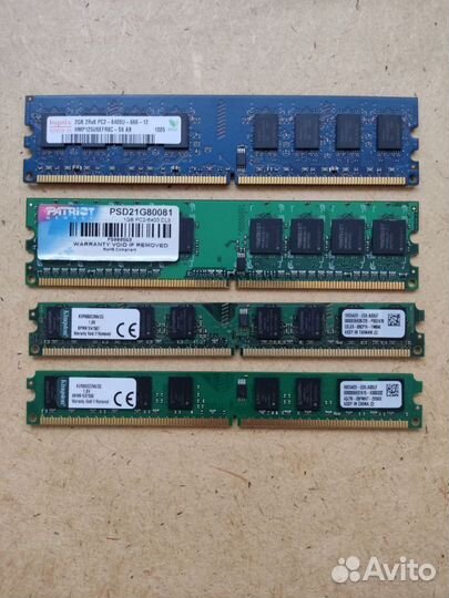 Оперативная память DDR2 пк и DDR2 для ноутбука