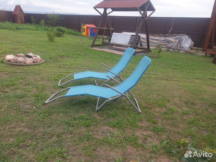 Кресло шезлонг складное