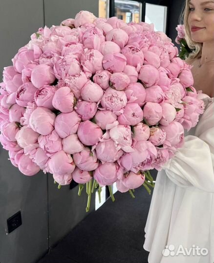 Букеты из Пионов 101 51 25 Цветы с доставкой 24/7