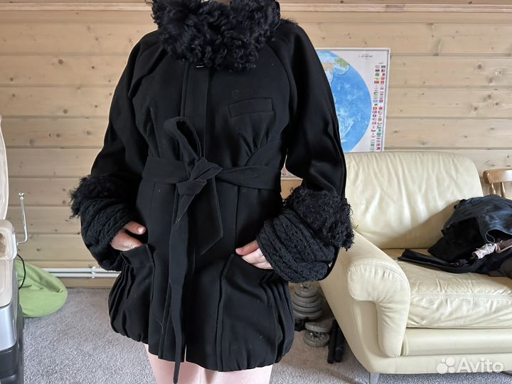 Пальто теплое 44