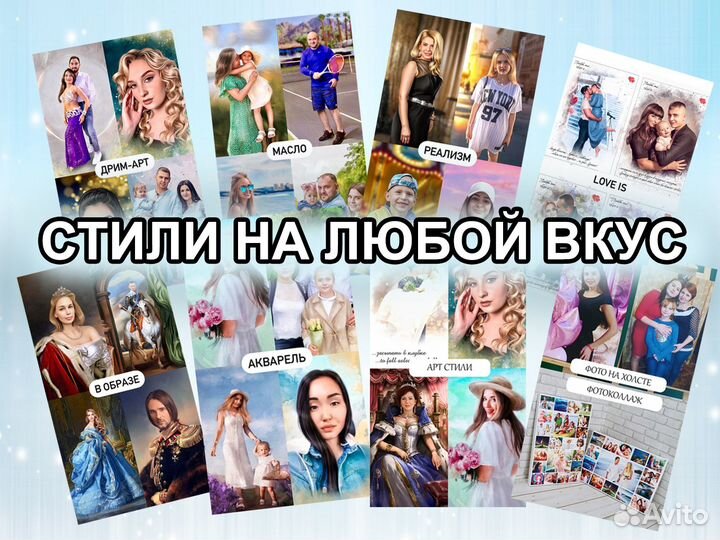 Портрет по фото. Картина на холсте