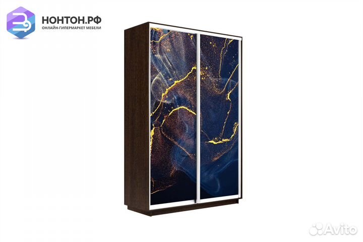 Шкаф-купе 2-х дверный Нонтон фото №1016 / венге