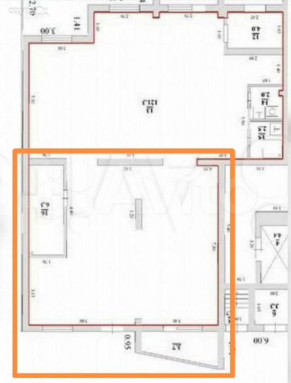 2-к. квартира, 65 м², 1/9 эт.
