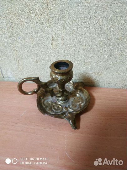Бронзовый подсвечник