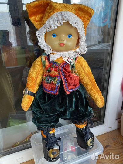 Коллекционная кукла целлулоид 50 см