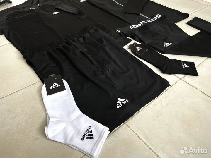 Рашгард Adidas Black - 5/1, 2/1