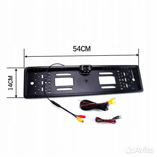 Рамка под номер с камерой заднего вида