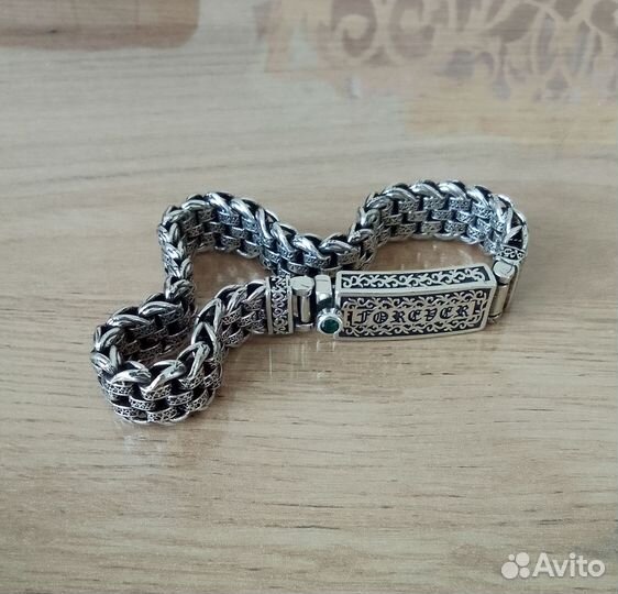 Серебряный браслет мужской