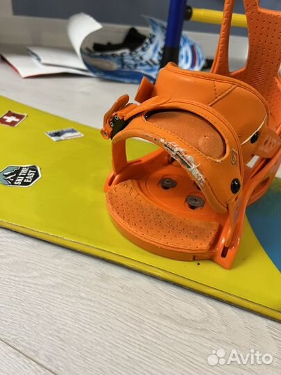 Сноуборд burton custom с креплениями
