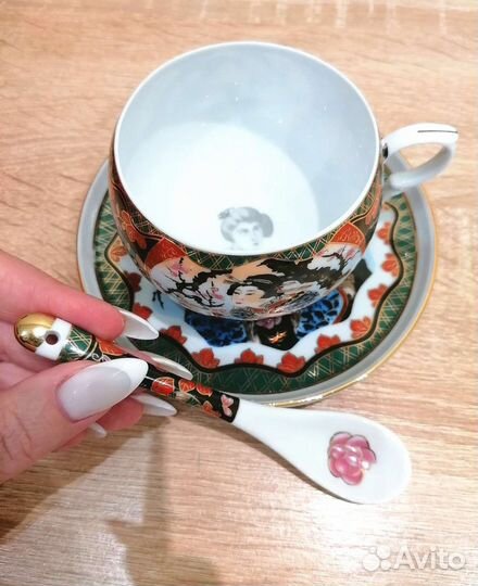 Чайная пара костяной фарфор 