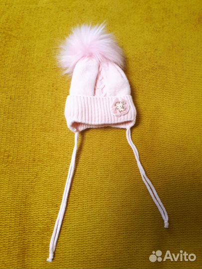 Шапка зимняя для новорожденных
