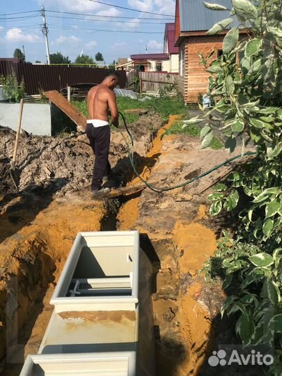 Монтаж септиков и автономных канализаций под ключ