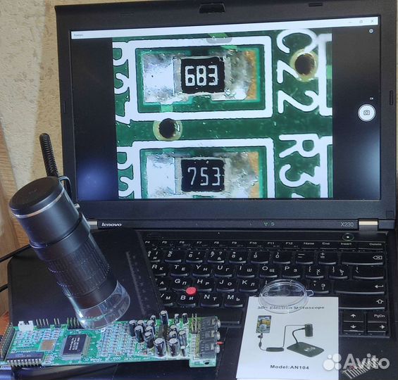 Правильный USB-микроскоп для пайки + микролинейка