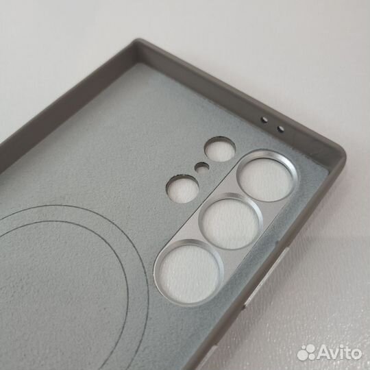 Чехол кожаный на Samsung S24 ultra