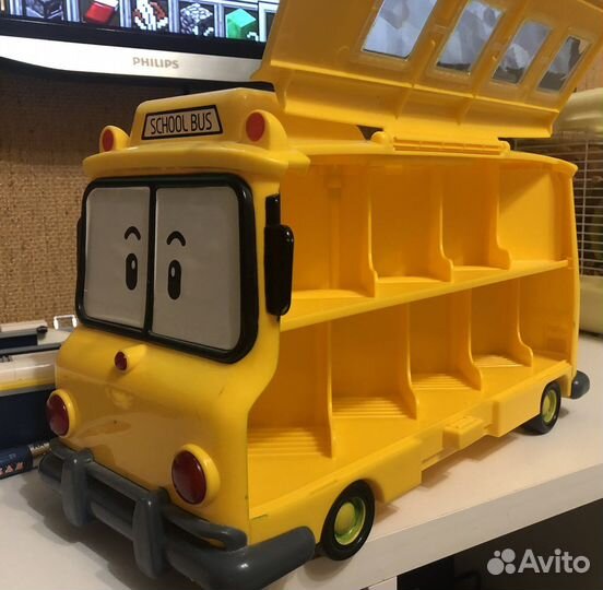 Автобус скулби,кейс для хранения машинок