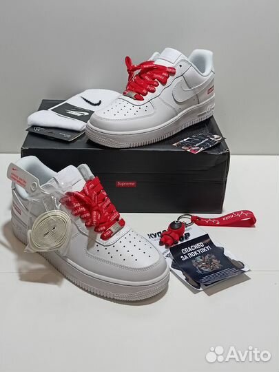 Кроссовки Nike Air Force 1 Low x Supreme White