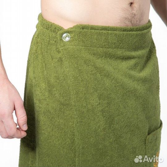 Килт(юбка) мужской махровый, с карманом, 70х150 тё