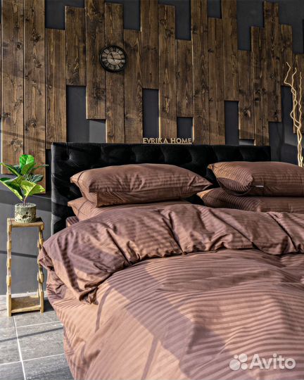 Постельное белье как в отелях 5 звезд Софи Шоколад