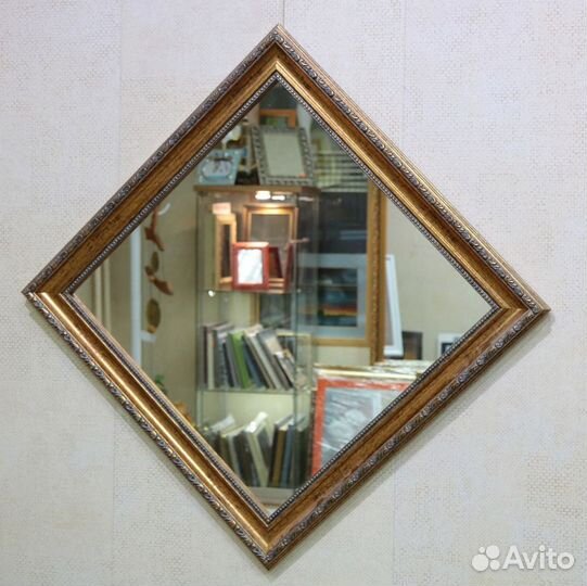 Зеркало в алюминиевом багете