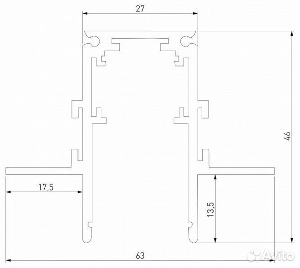 Трек встраиваемый Elektrostandard Slim Magnetic a067497