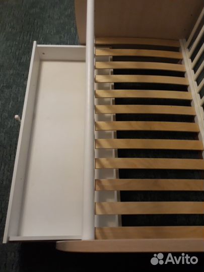 Кровать детская Polini kids 120х60 с ящиком