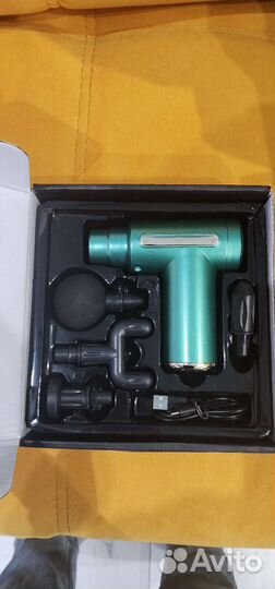 Вибромассажер пистолет с насадками Новый