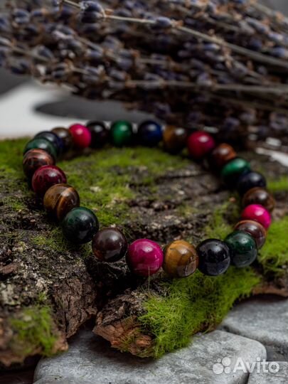 Браслет из натурального тигрового глаза