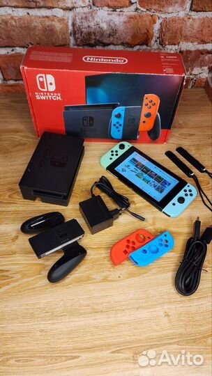 Nintendo switch 96gb прошитый + игрв Обмен