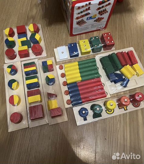 Развивающий Набор Монтессори 8 в 1, деревянный