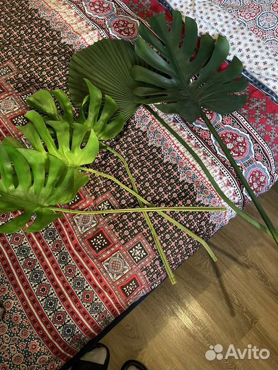 Листы монстеры искусственные