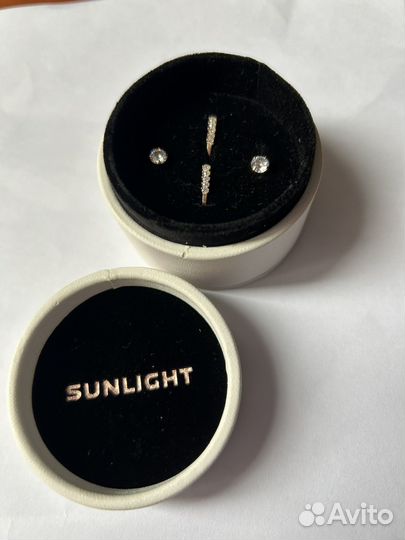 Золотые сережки sunlight