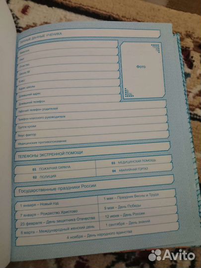 Дневник школьный