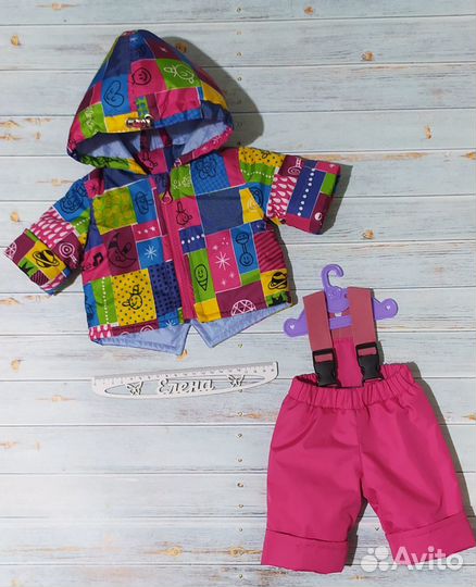 Костюмчики утепленные для куклы 38-43 см