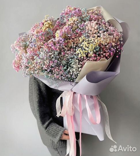 Букет из гипсофилы. Доставка